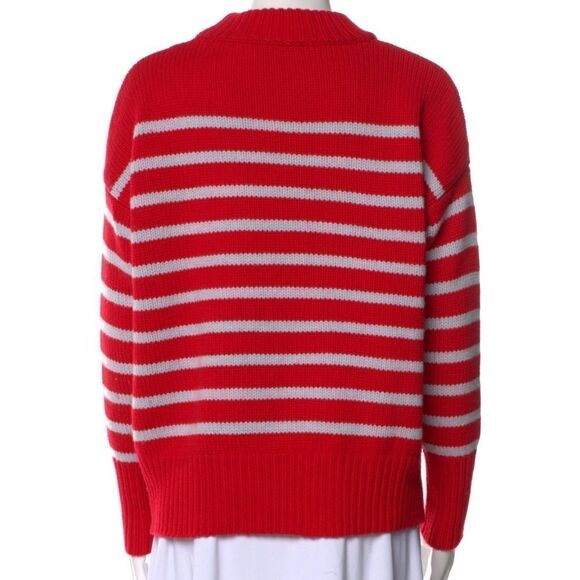 La Ligne Marin Sweater Red with Light Blue Stripes XS - Picture 4 of 5